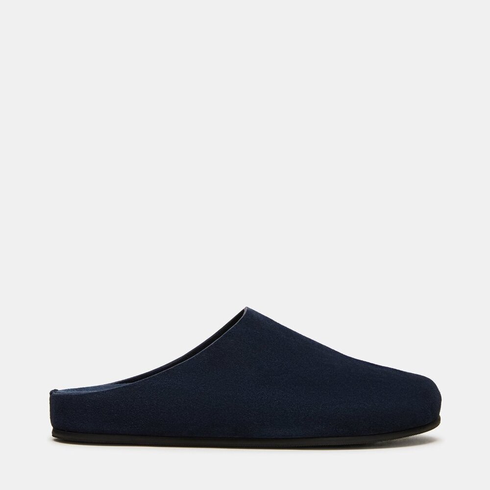 NEW Steve Madden Womens sz 7 Navy Suede mule shoes clog $119 msrp - Picture 5 of 6